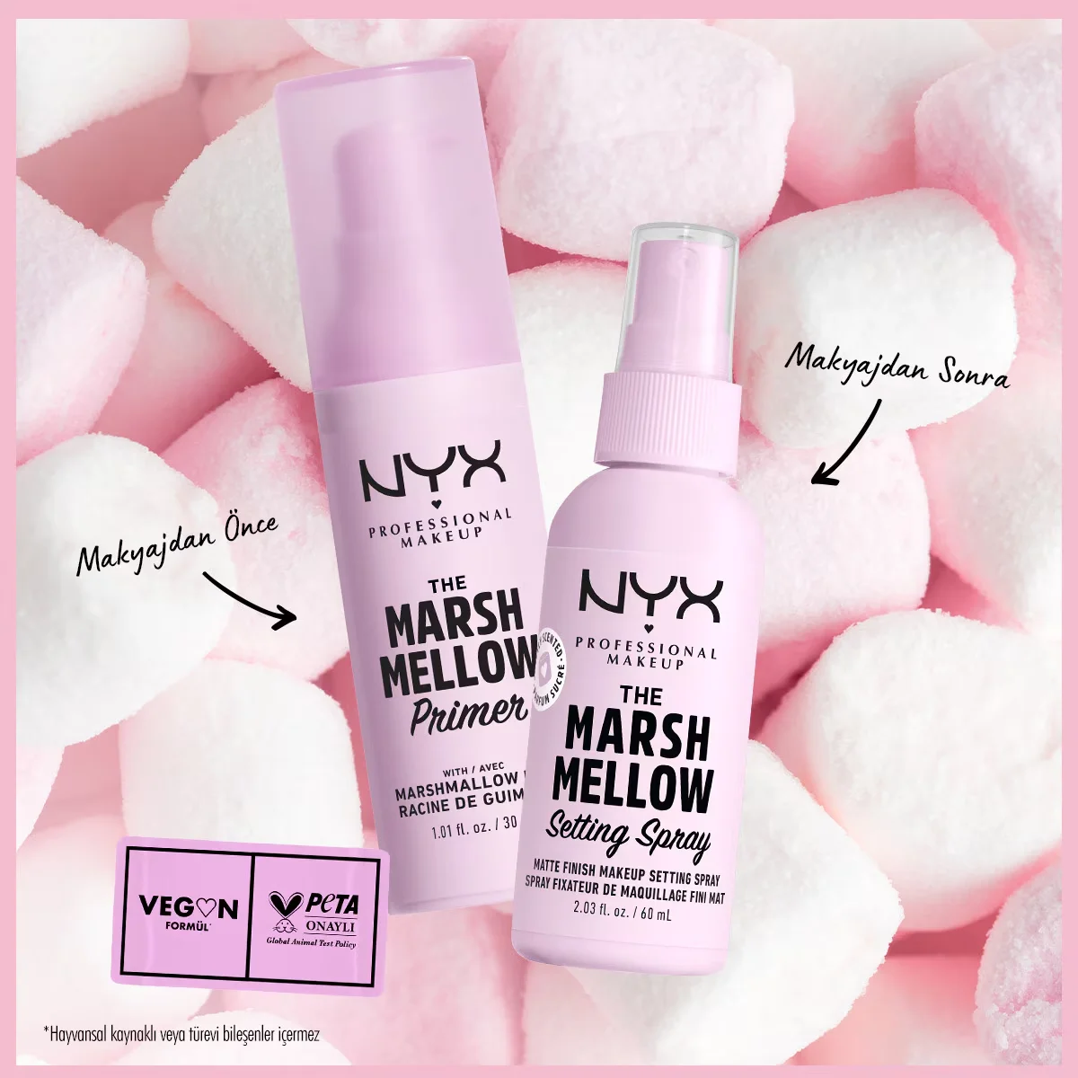 NYX بخاخ تثبيت المكياج من نيكس بروفيشنال ميك أب مارشميلو