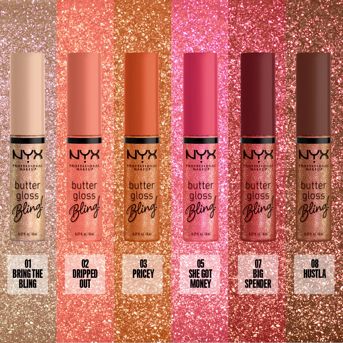 NYX ملمع شفاه لامع لامع من نيكس بروفيشنال ميك أب، 07 بيج سبندر