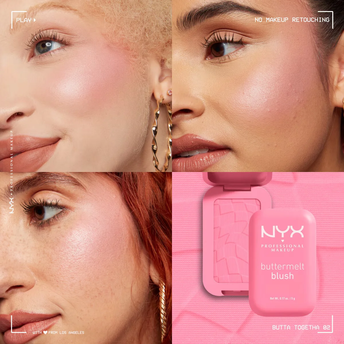 بلوش كريمي بودرة من نيكس NYX