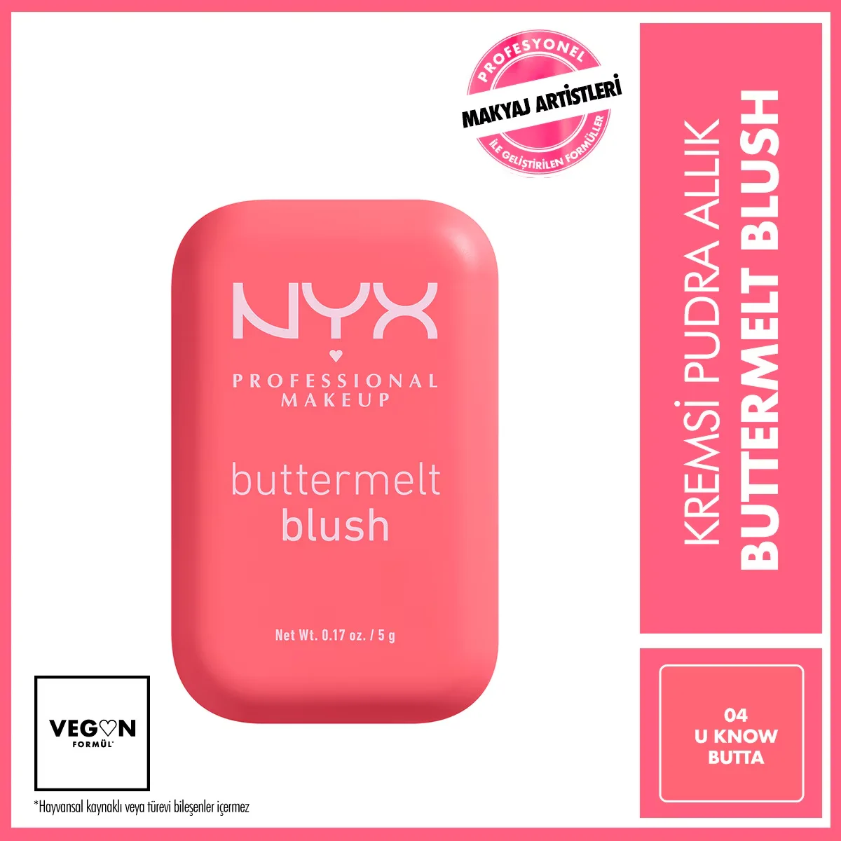 Nyx Professional Makeup Buttermelt Blush Creamy Powder Blush 04 u Know Butta