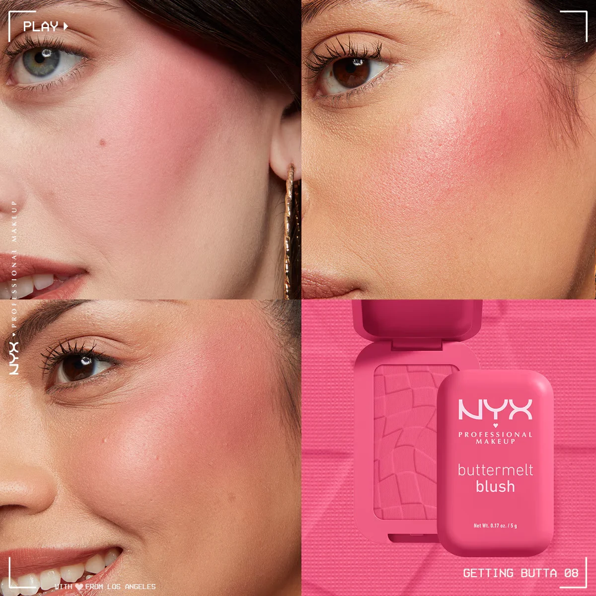 NYX Buttermelt Blush Cremepuder - 08 Getting Butta