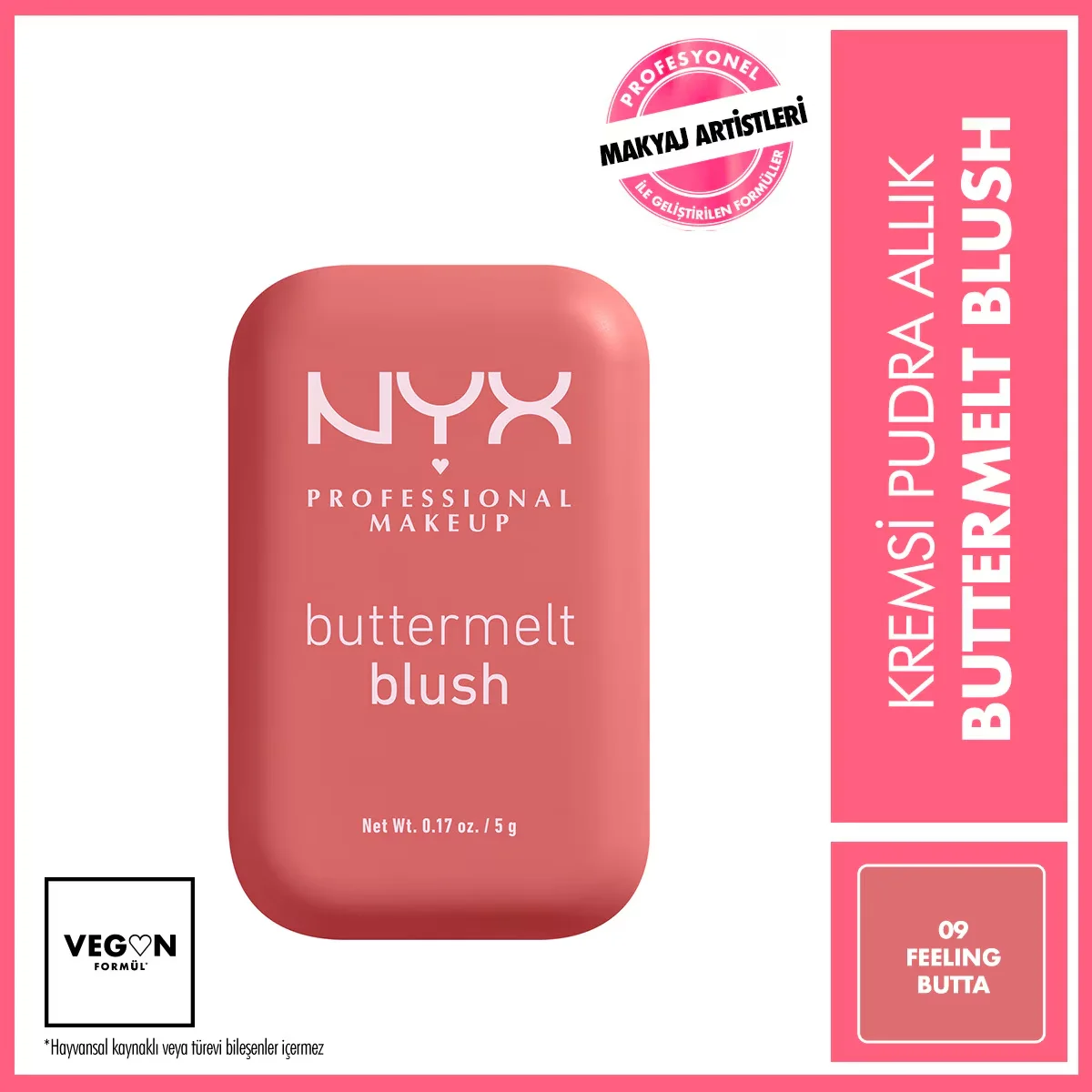 NYX Buttermelt Cremepuder-Rouge - 09 Feelin Butta