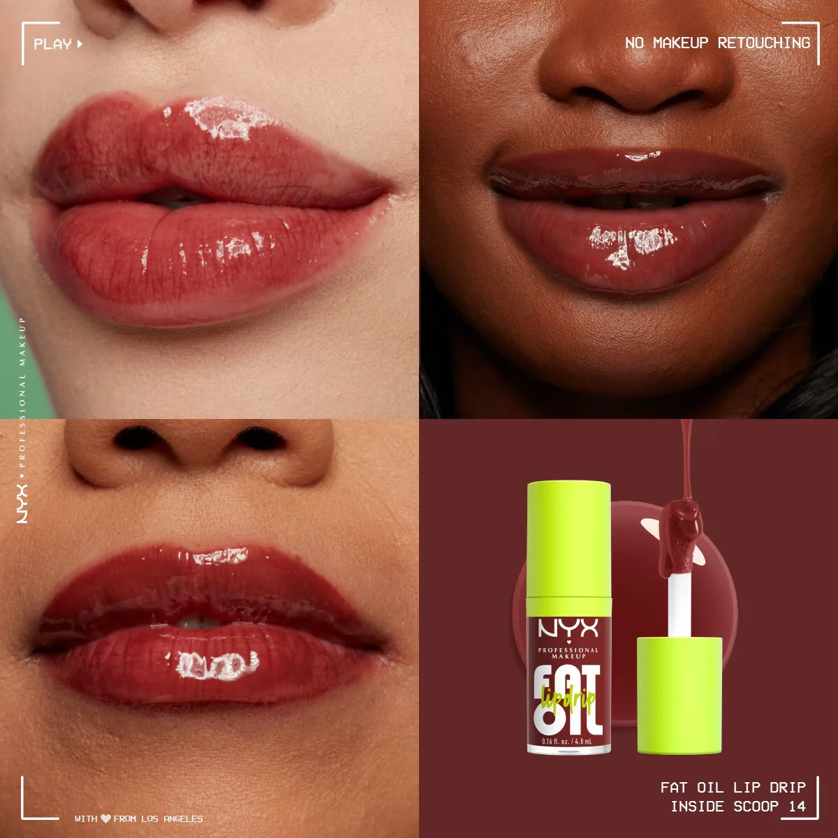 Nyx Professional Makeup Fat Oil Lip Drip Shine Lip Oil Inside Scoop