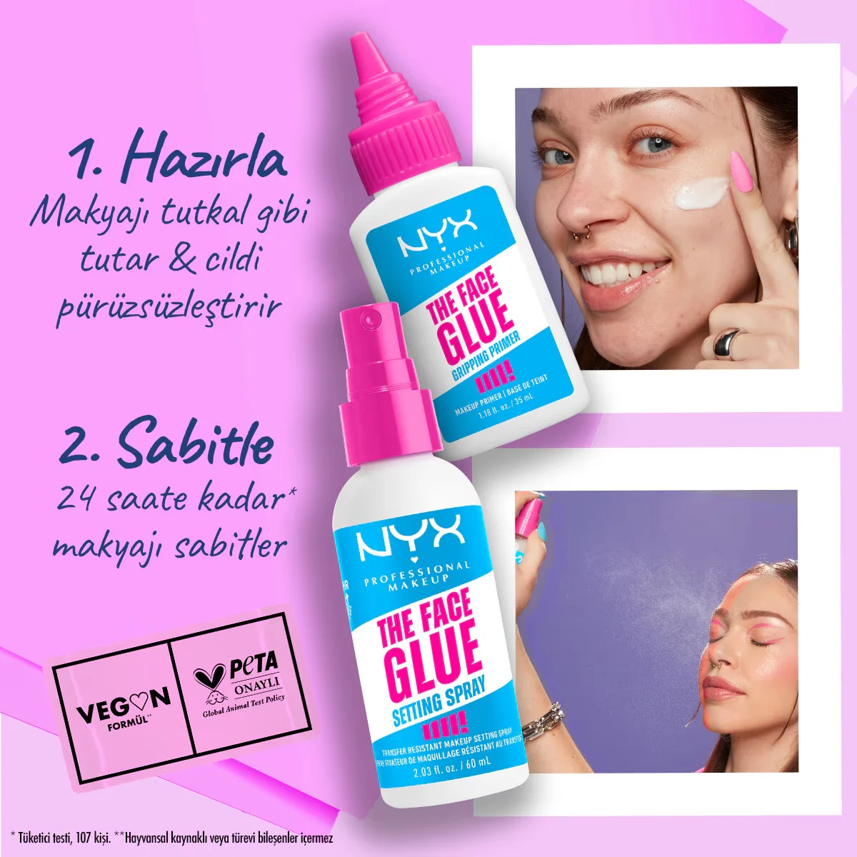 NYX Face Glue Make-up Basis - 12-Stunden Halt und feuchtigkeitsspendende Formel