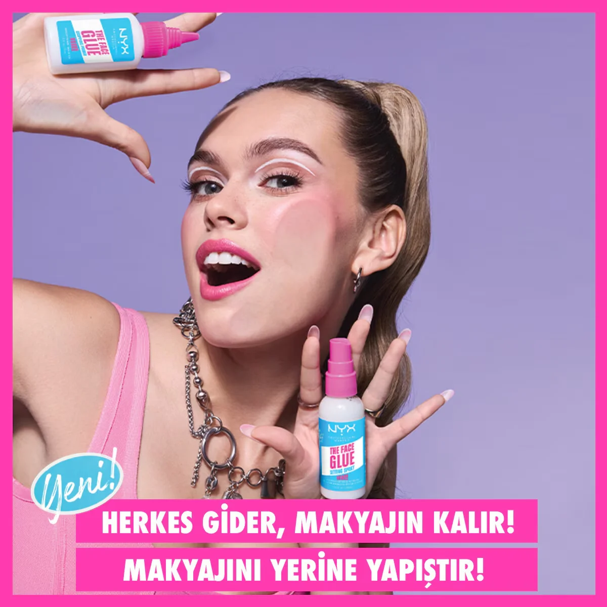 NYX Face Glue Make-up Basis - 12-Stunden Halt und feuchtigkeitsspendende Formel