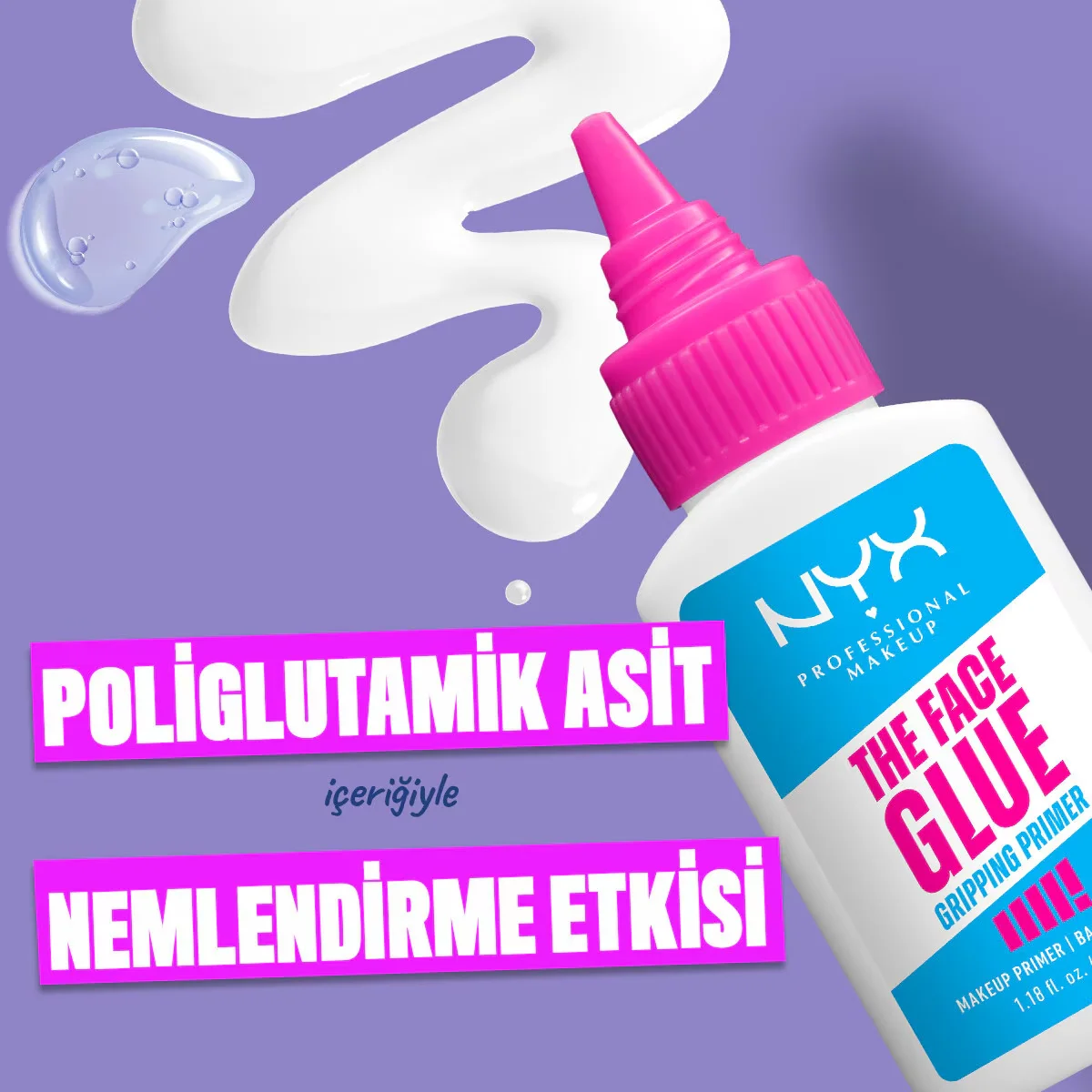 NYX Face Glue Make-up Basis - 12-Stunden Halt und feuchtigkeitsspendende Formel
