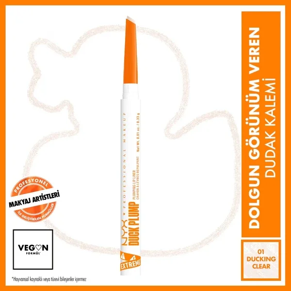 Nyx Professional Makeup Duck Plump Lip Pencil Ducking Clear
