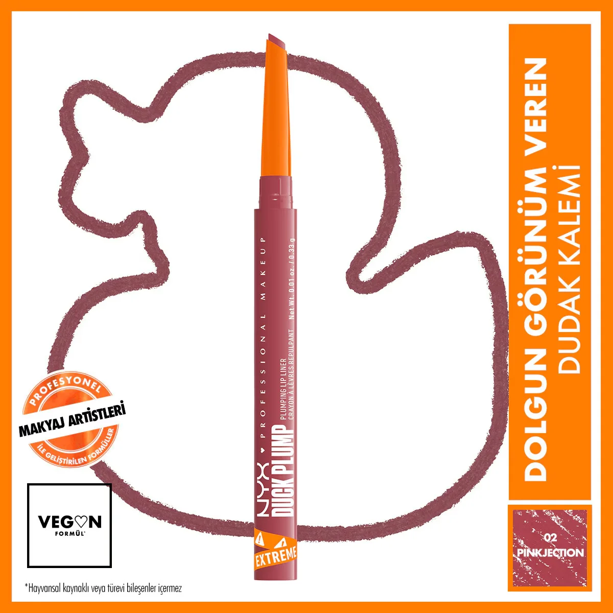 NYX Duck Plump Lip Pencil - Pinkjection