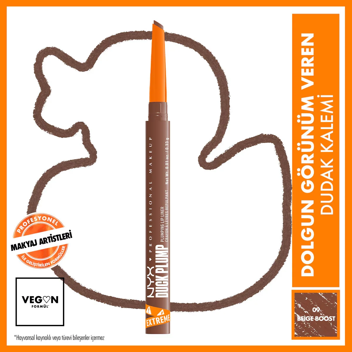 Nyx Professional Makeup Duck Plump Lip Pencil Beige Boost