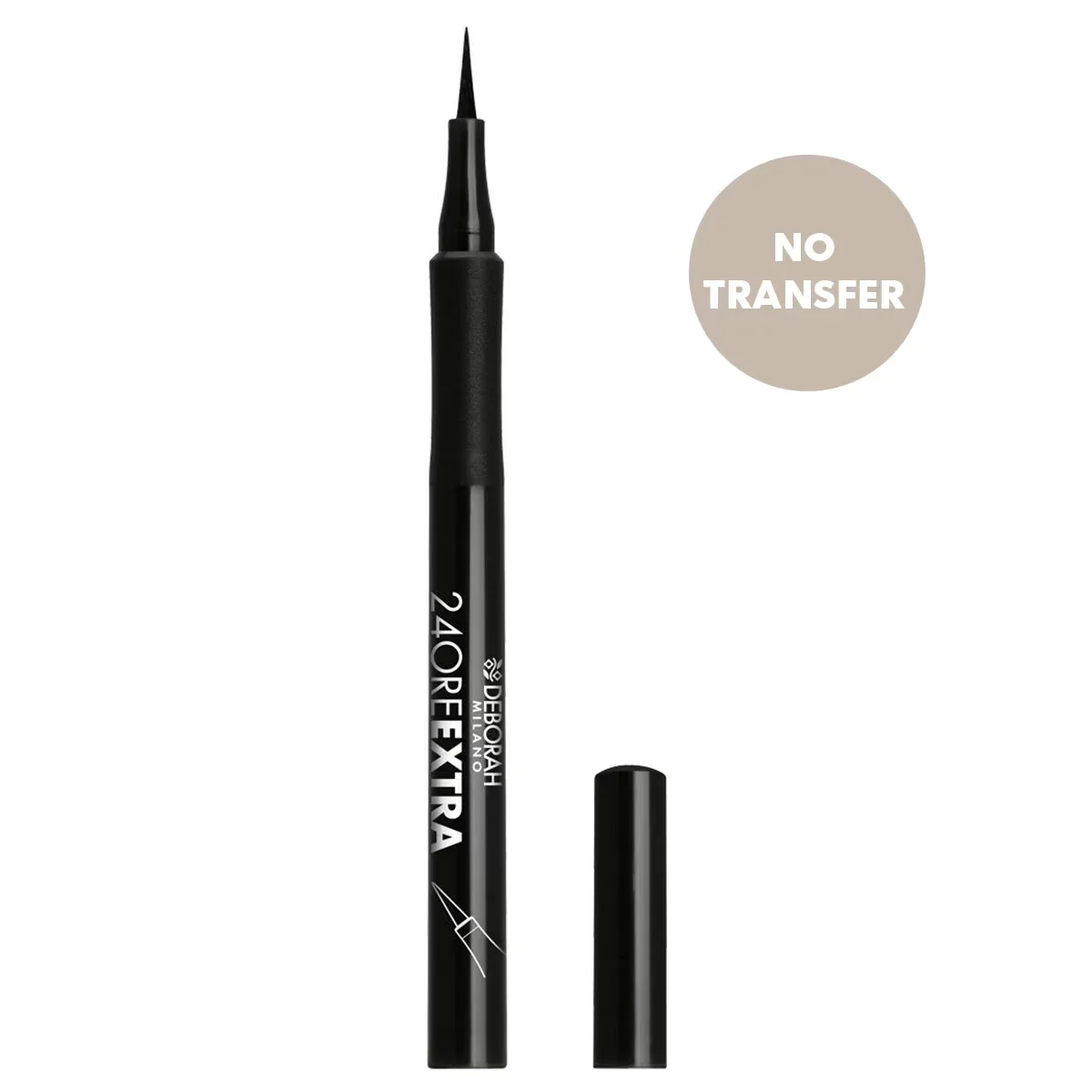 Deborah 24Ore Extra Precision schwarzer Eyeliner - 24H Haltbarkeit