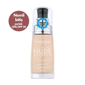 Deborah 24 ore Perfect Nude Foundation No: 00 ivory