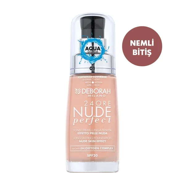 Deborah 24 ore Perfect Nude Foundation No: 01 fair