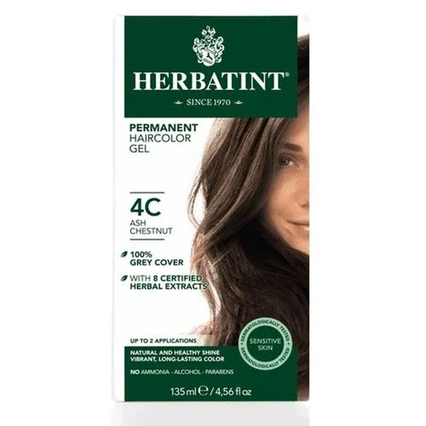 Herbatint Hair Dye 4 c Chatain Cendre