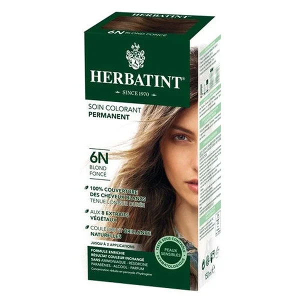 Herbatint 6N Dark Blonde Permanent Hair Dye with Natural Extracts