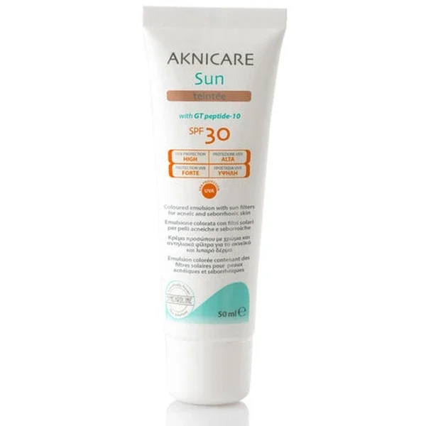 Synchroline Aknicare Tinted SPF30 Sun Cream 50ml - Acne Care