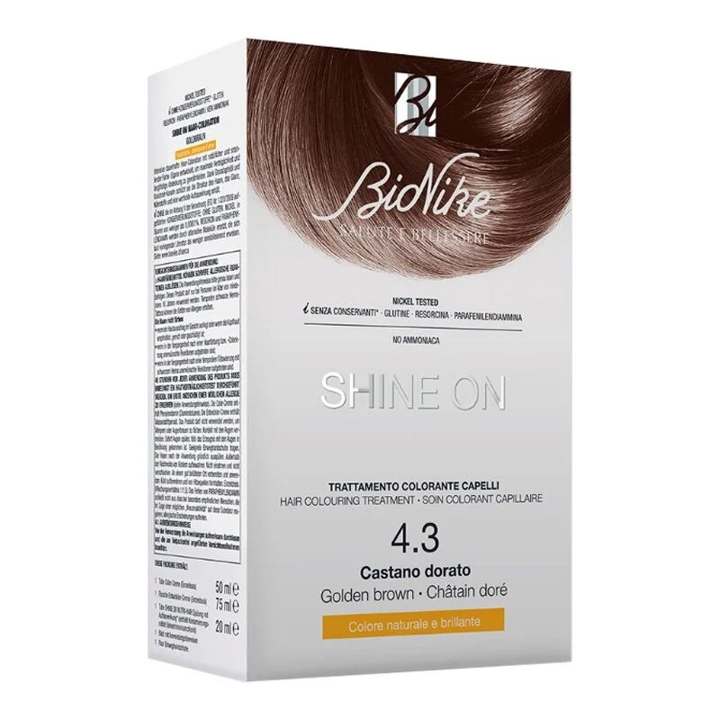 Bionike Shine On Hair Coloring Kit Golden Brown No: 4.3
