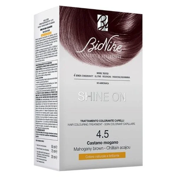 Bionike Shine On Hair Coloring Kit Mahogani Brown No: 4.5