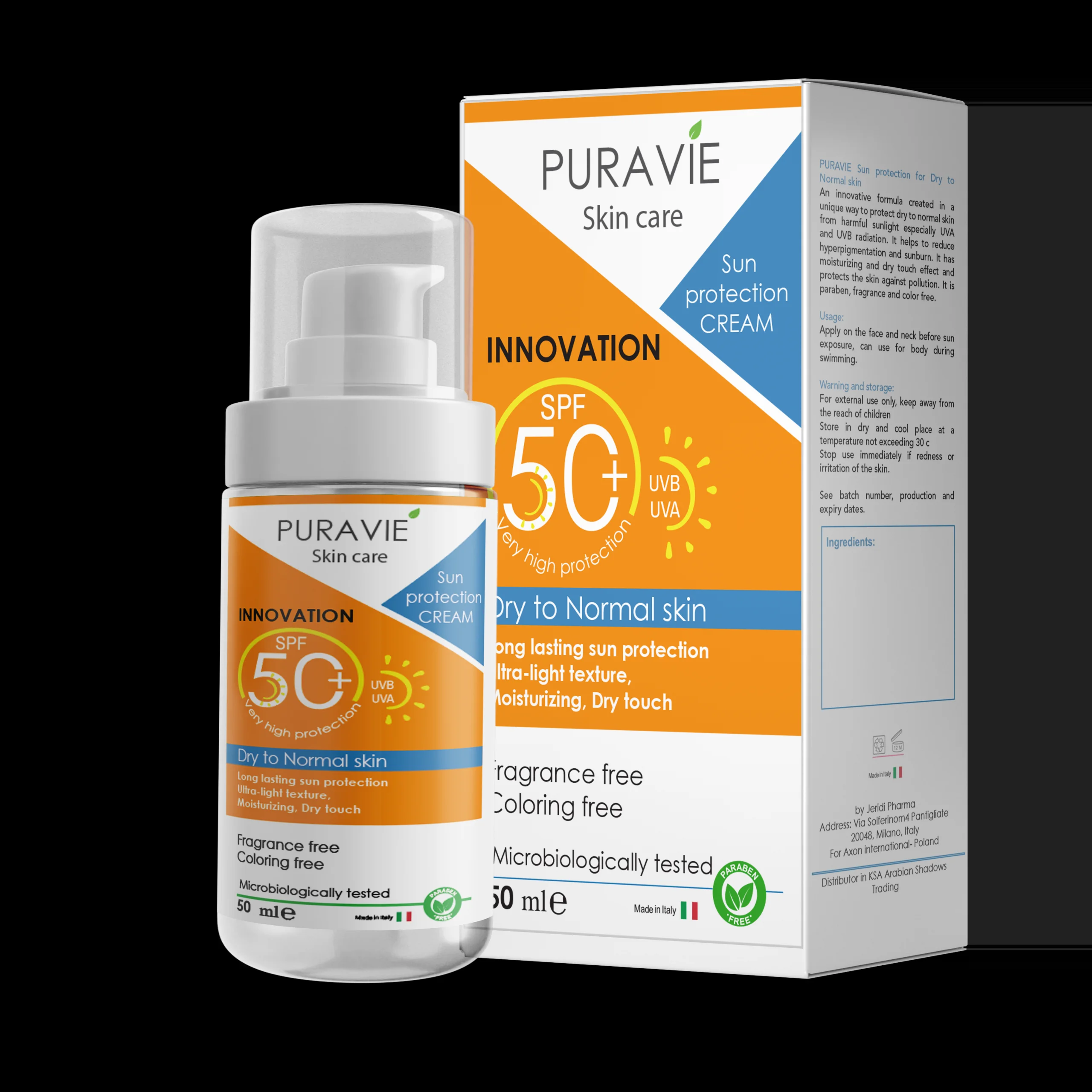 Purea 50+ Sunscreen for Dry Skin 50 ml