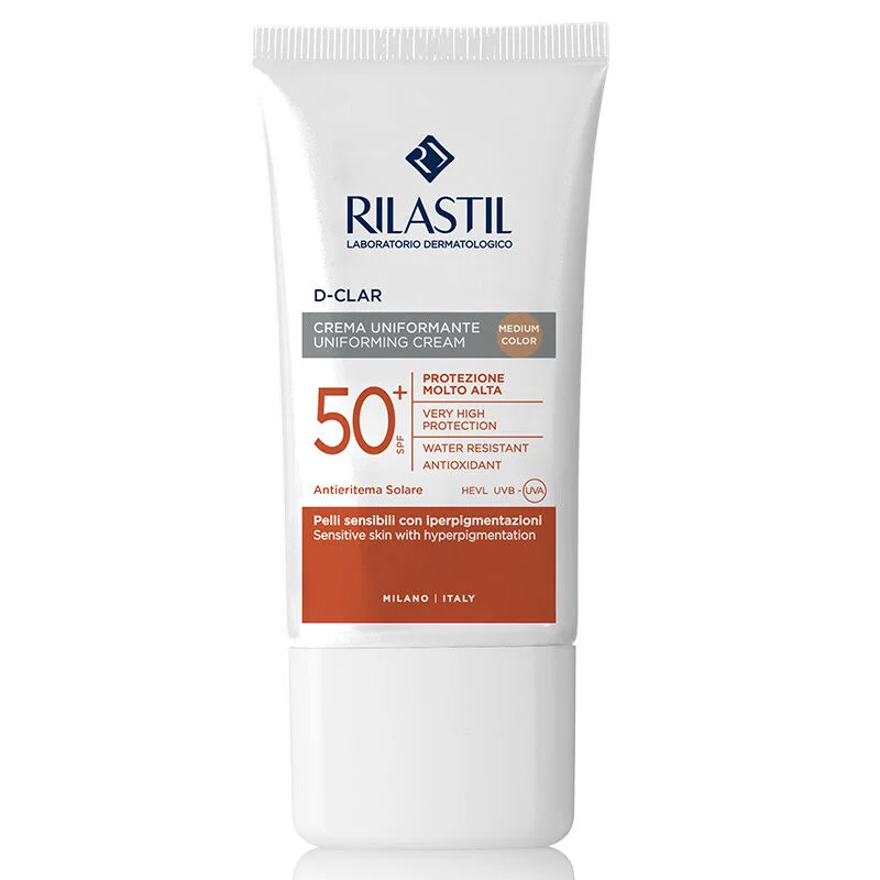 Rilastil D-clar Anti-spot Face Sunscreen Cream Spf50+ 40 ml - Medium