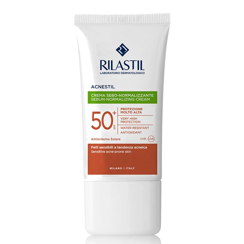 Rilastil Acnestil Face Sunscreen Cream Spf50+ For Irregular Skin 40 ml