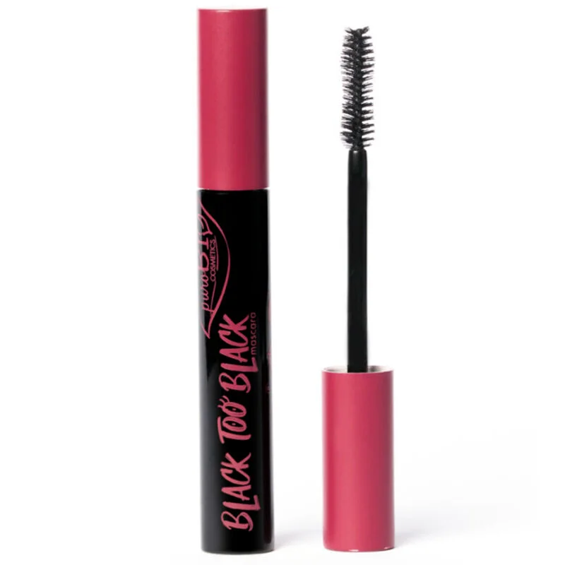 PuroBio Black To Black Mascara - Intensives Schwarz Volumen &amp; Länge