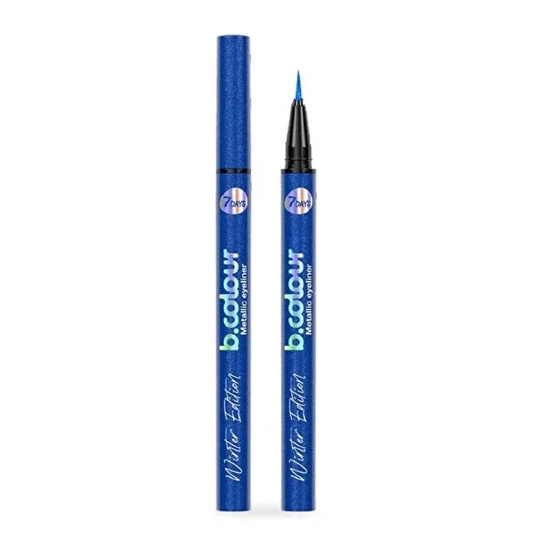 7Days B.Colour Waterproof Metallic Eyeliner Winter Edition, 01 Snowman 1 pcs