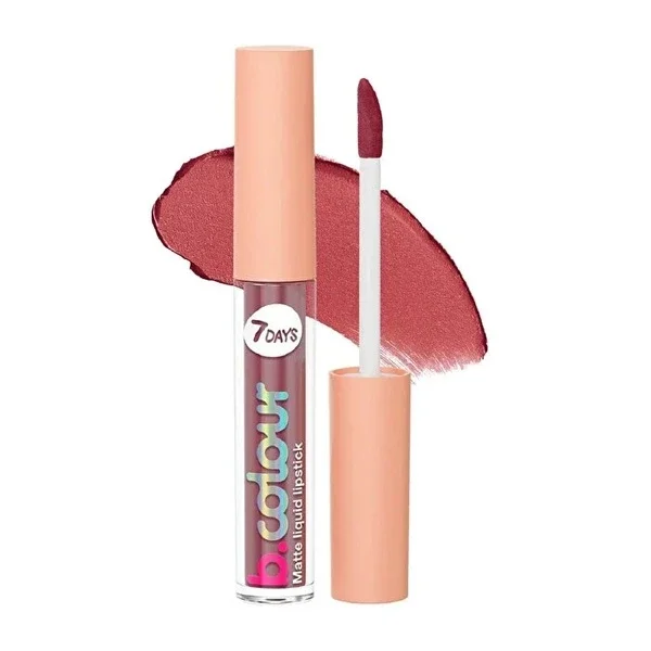 7Days B.Colour Matte Liquid Lipstick 01 Dusty Rose 1 pcs