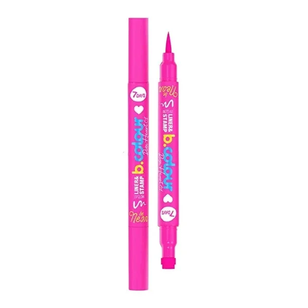 7Days B.Colour Liquid UV Glow Eyeliner 01 Rose Heart Pink 1 pcs