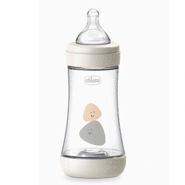 Chicco Intui-flow System 5 perfect 2 m + Baby Bottle 240 ml - White