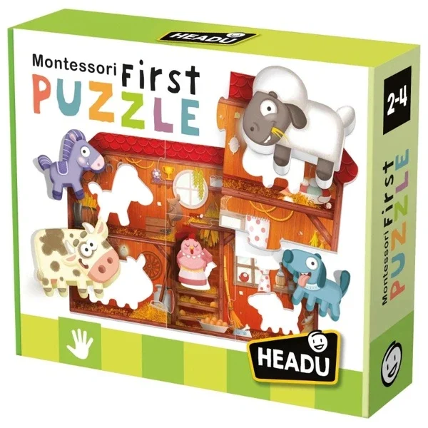 Headu Montessori First Puzzle Farm (2-4 years Old)