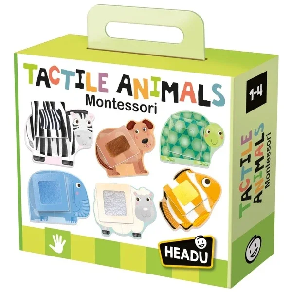 Headu Textured Animals Montessori Puzzle (1-4 years Old)