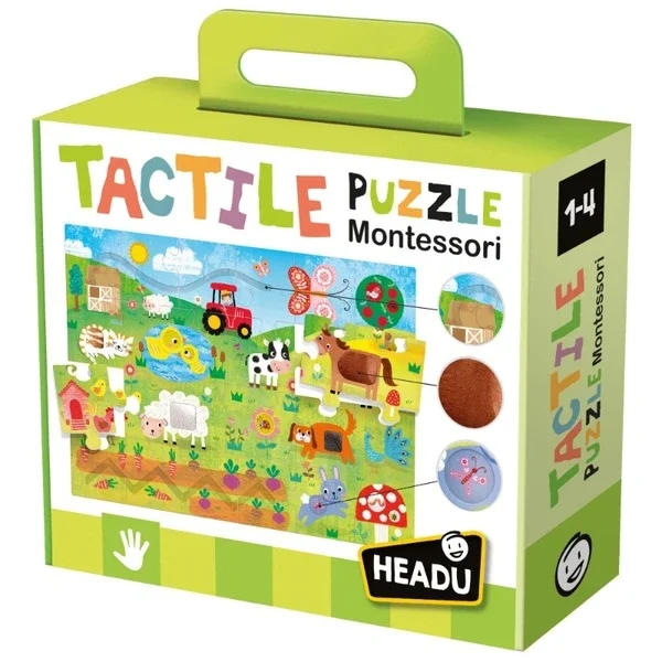 Headu I Learn By Touching - Tactile Puzzle Montessori (1-4 years Old)