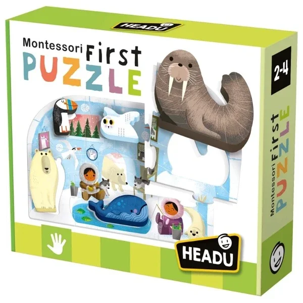 Headu Montessori First Puzzle Poles (2-4 years Old)