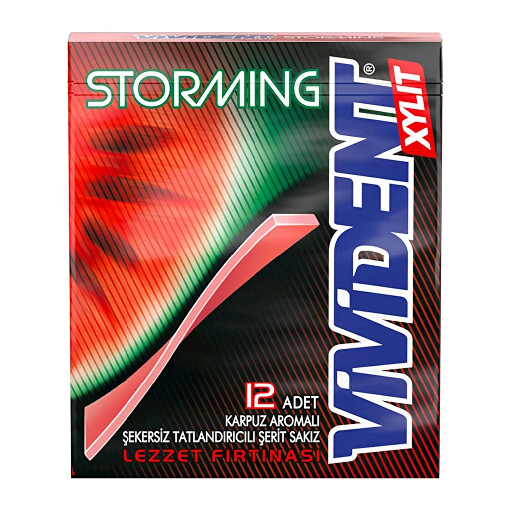 Vivident Storming Gum Watermelon Flavored 33 gr