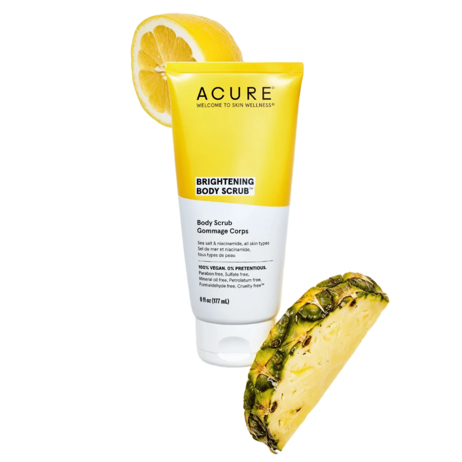 Körperaufhellendes Peeling mit Meersalz und Niacinamid 177 ml von Acure