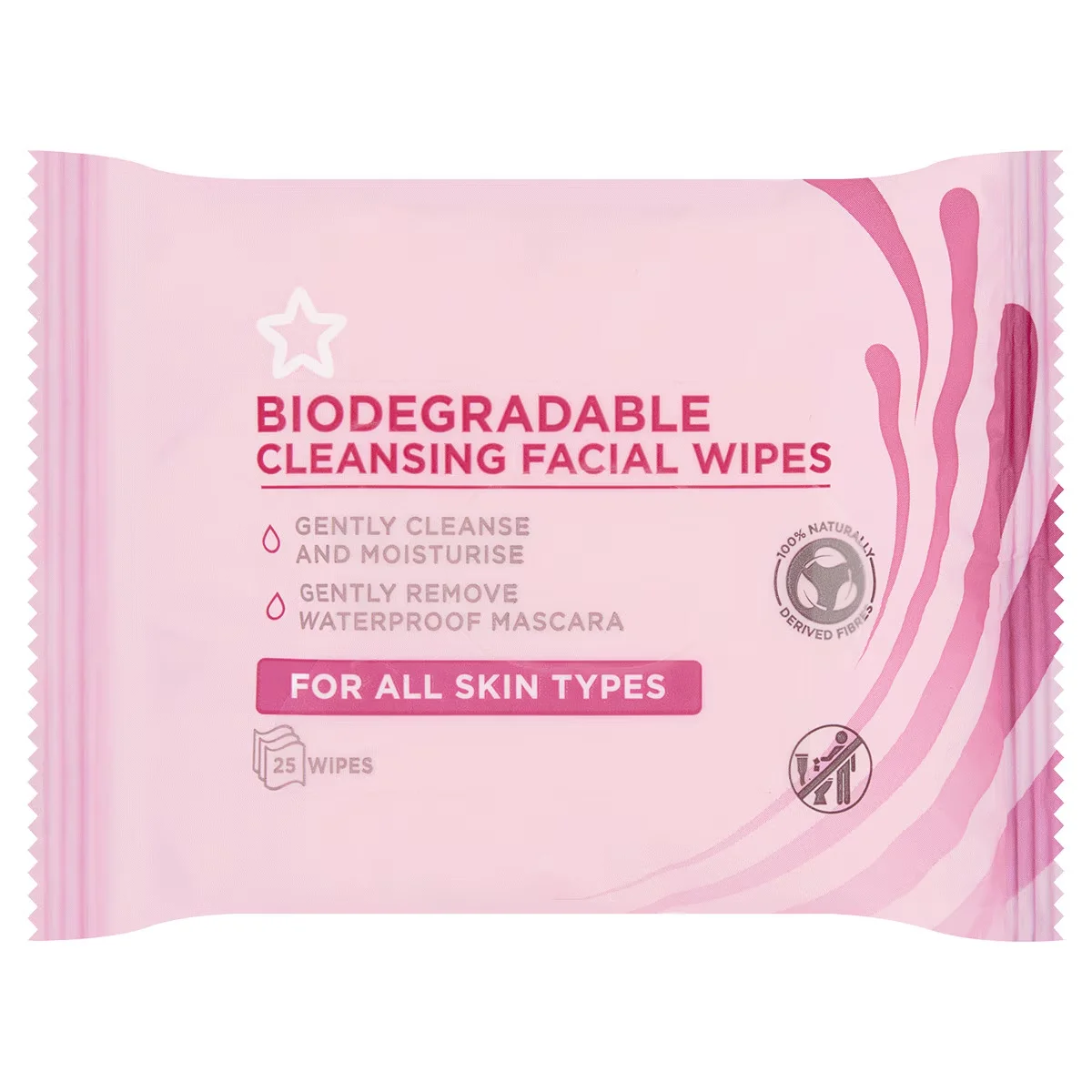 Superdrug Facial Cleansing Wipes Normal Skin 25 pcs