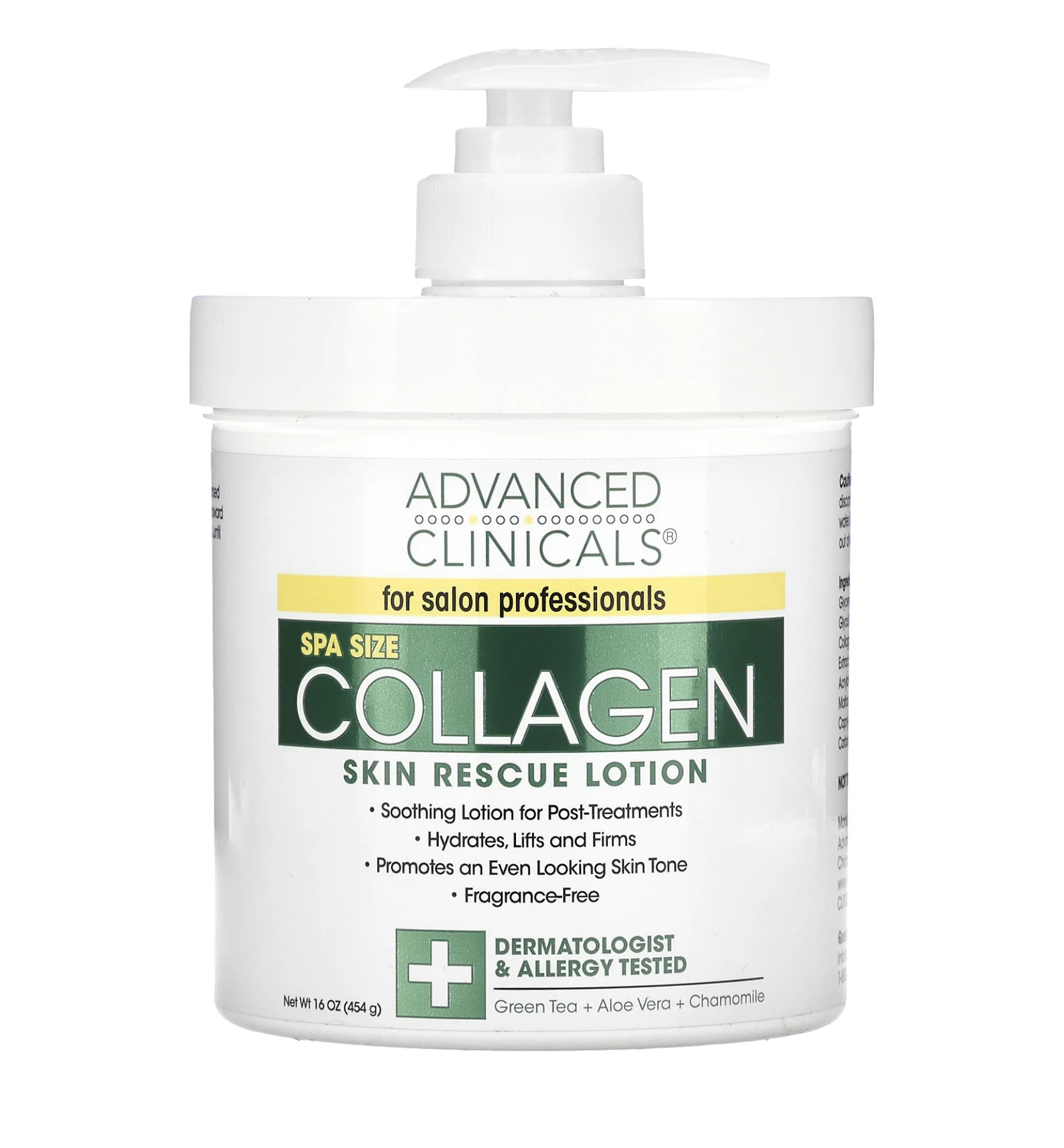 Advanced Clinicals Spa Size Collagen 454 g