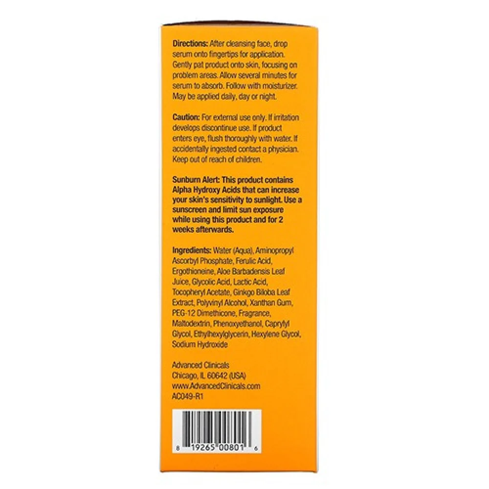 Advanced Kleenex Vitamin C Serum for Skin Radiance and Anti-Aging 52 ml
