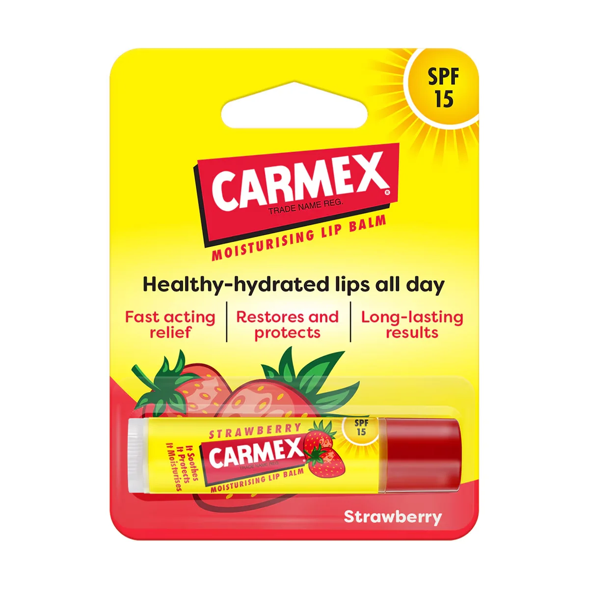 Carmex Stick Lip Balm Strawberry Spf15 4.25 g