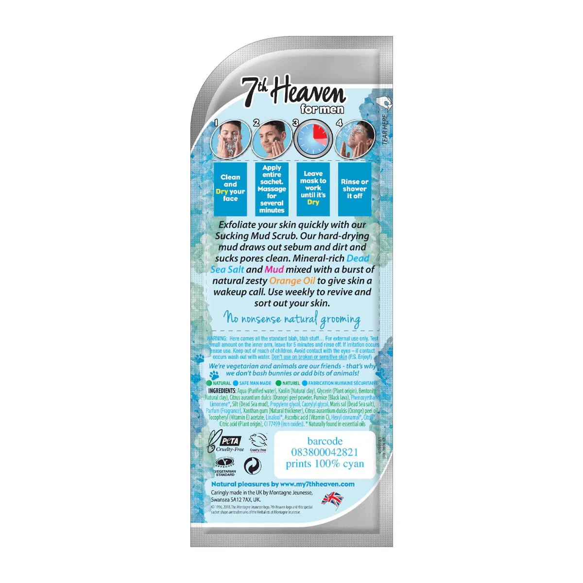 Маска для лица M.jeunesse Men с Мёртвого моря 25 г