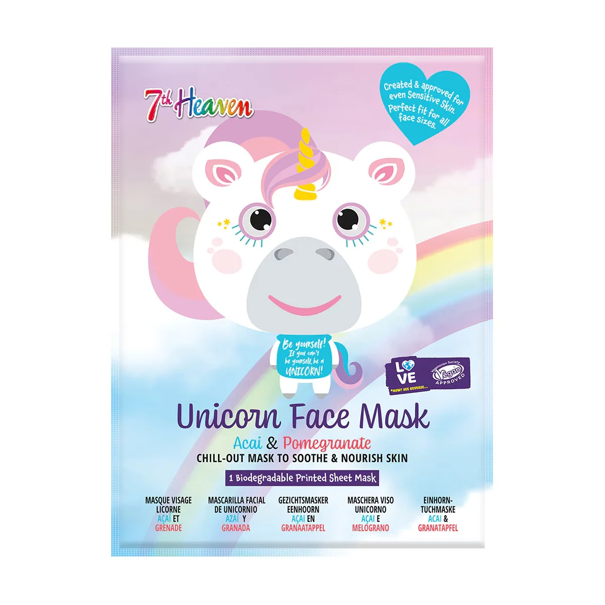 M.jeunesse Animal Face Mask Unicorn