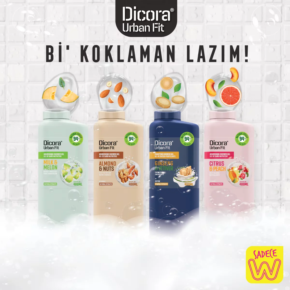 Dicora Urban Fit Urban Fit Shower Gel Vitamin C Citrus &amp; Apricot 400 ml