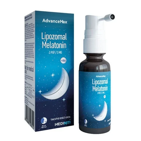 Mediniti Advancemax Liposomal Melatonin Spray + B6 30 ml