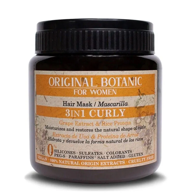 Original Botanic 3 in1 curly Hair Special Vegan Mask Women 250 ml