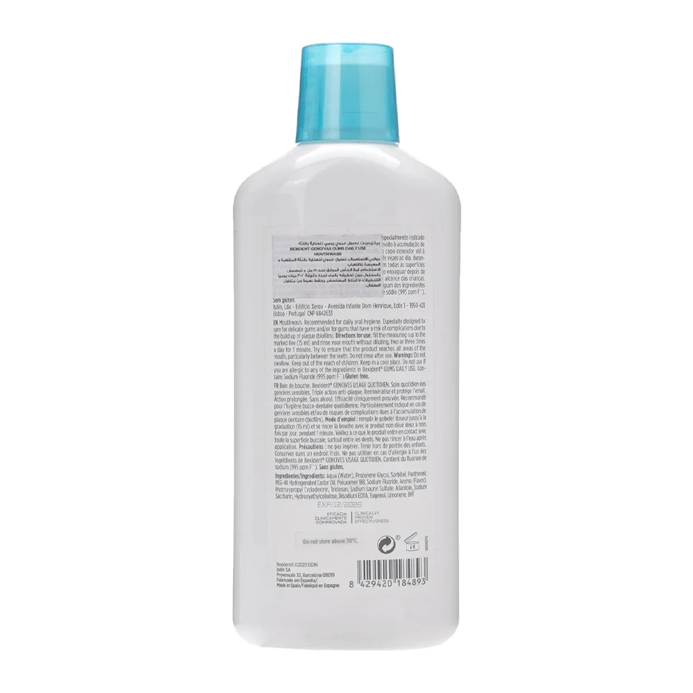 Isdin Bexident Daily Use Mouthwash for Gums - 500 ml