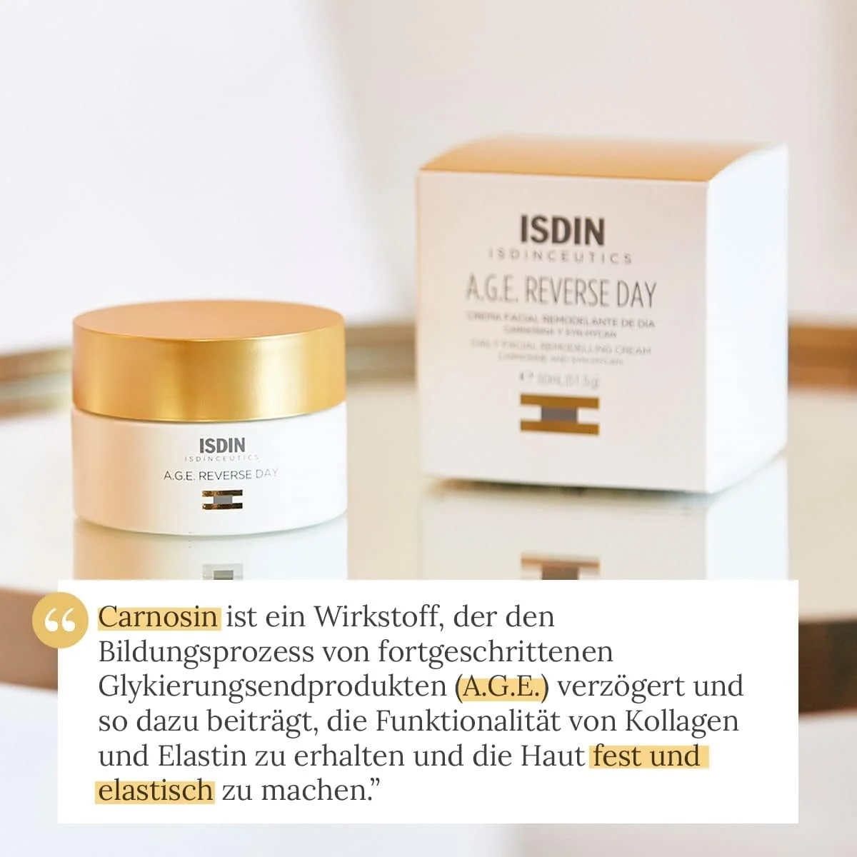 Isdin Isdinceutics Dreifach-Wirkung Tagescreme gegen Falten - 50g