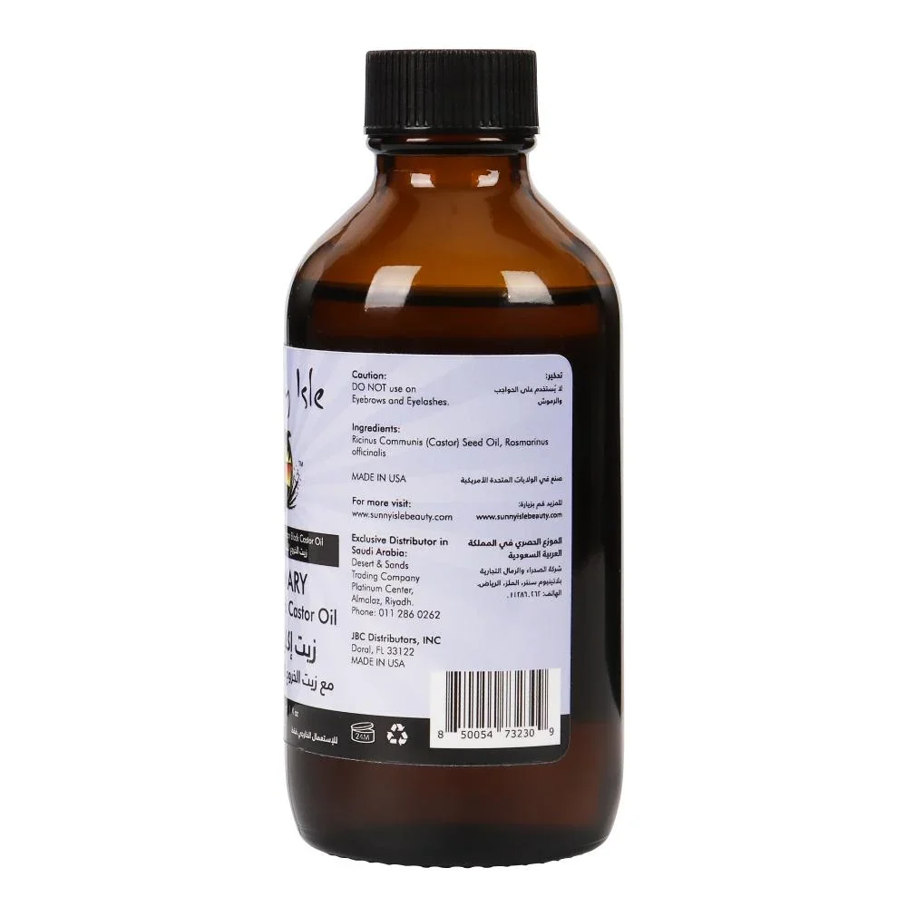 Rosmarinöl mit jamaikanischem schwarzem Rizinusöl 118 ml von Sunny Isle
