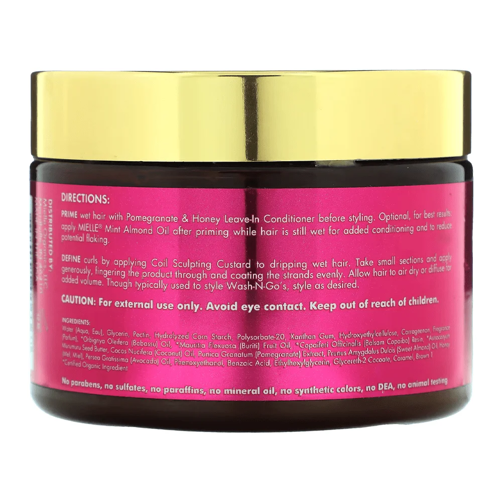 Miel Organics Pomegranate and Honey Curl Defining Custard - 340g