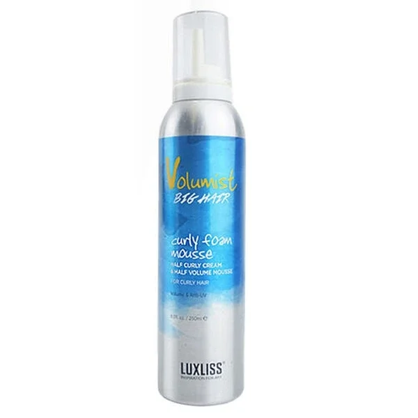 Luxliss Professional موس لوكسليس فولوميست بزيت جوز الهند لتكثيف الشعر المجعد 250 مل