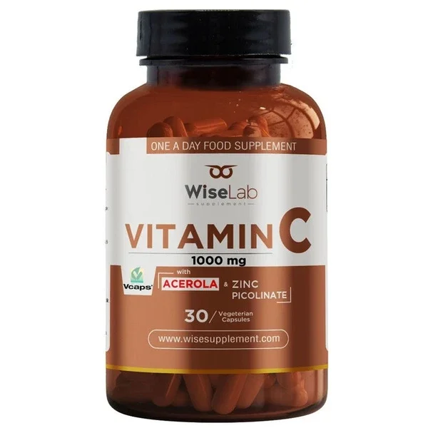 Wiselab Vitamin C 1000 mg 30 herbal Capsules